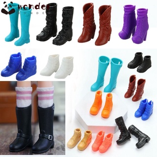 WONDERFUL 22 Styles Hero Dolls Boot Plastic Accessories Doll Shoes Socks Colorful Fashion Female Foot Length 2.2cm Long Knees Boots