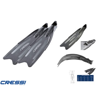 ฟิน ตีนกบ ตีนกบดำน้ำ สำหรับฟรีไดฟ์ อุปกรณ์ดำน้ำ CRESSI GARA PROFESSIONAL LD DIVING FINS