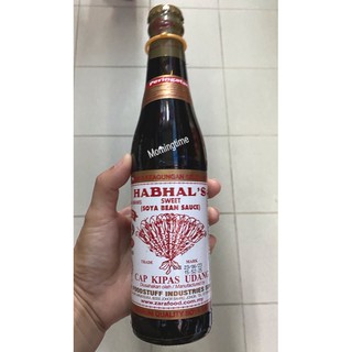 cap kipas udang ซอสหวาน Habhal’s soya bean sauce ซีอี๊วหวานตราใบพัด 345ml