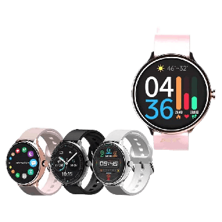 smart watch k50 แถมฟิล์มกันรอย เเถมสายผ้า โทรออก โทรเข้าปุ่มข้างหมุนได้วัดหัวใจ นับก้าว วัดอุณหภูมิ