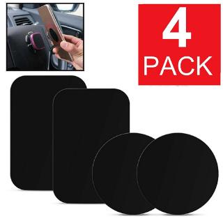♔P&amp;M♚ 4PCS Metal Plate Sticker Replacement For Car Magnetic Mount Magnet Phone Holder &amp; Stand