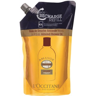 LOccitane ALMOND SHOWER OIL ECO-REFILL 500ML.