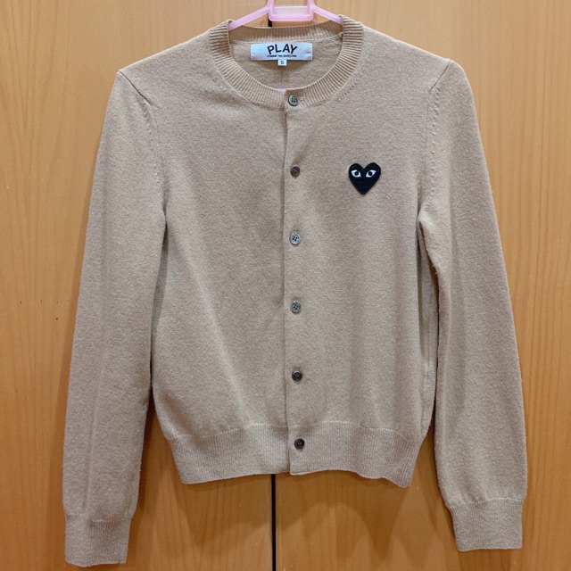 Used like new Comme des Garcons cardigan women beige size S ของแท้ สภาพดีมากกกก