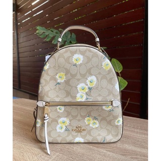 💥COACH JORDYN BACKPACK IN SIGNATURE CANVAS WITH DAISY PRINT