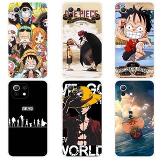 เคส เสี่ยวมี่ Xiaomi Mi 11 Mi11 Lite M11 Pro Case การ์ตูน One Piece เคสซิลิโคน Soft TPU โทรศัพท์มือถือ Back เคส