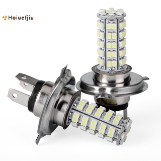 หลอดไฟหน้ารถยนต์ H4 68 Smd Led 6000 K Xenon Super White 2 ชิ้น Drl 12V 3528