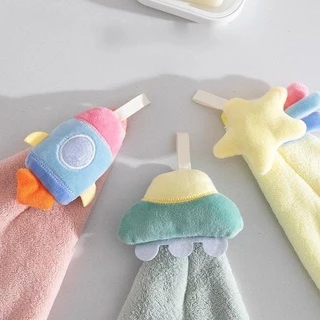 พร้อมส่ง! ผ้าเช็ดมือการ์ตูน หนานุ่ม ใช้อเนกประสงค์ เนื้อผ้าฟลีซ หลายลายน่ารัก
