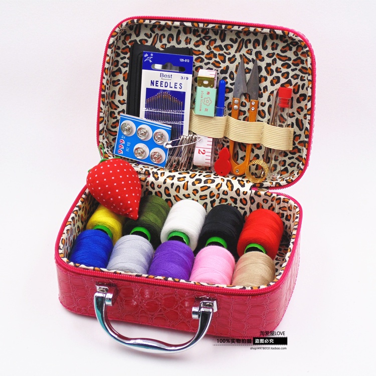 Household sewing box set portable portable sewing storage box sewing ...