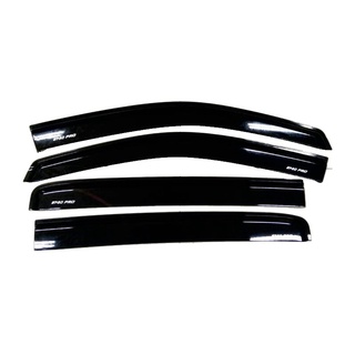 กันสาดคิ้วกันสาด มาสด้า บีที50 โปร Mazda BT-50 pro 2012 2013 2014 2015 2016 2017 2018 2019 2020 4ประตู สีดำ