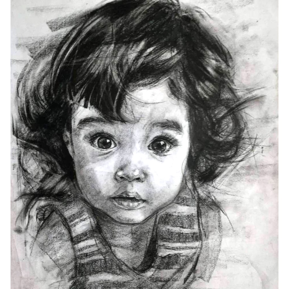 🔥ภาพเหมือน ชาร์โคล🔥 🔥ภาพวาดสไตล์expressionism วาดมือ ศิลปะ  ของขวัญของที่ระลึก ของขวัญวันเกิด..ของที่ระลึก..รับปริญญา..