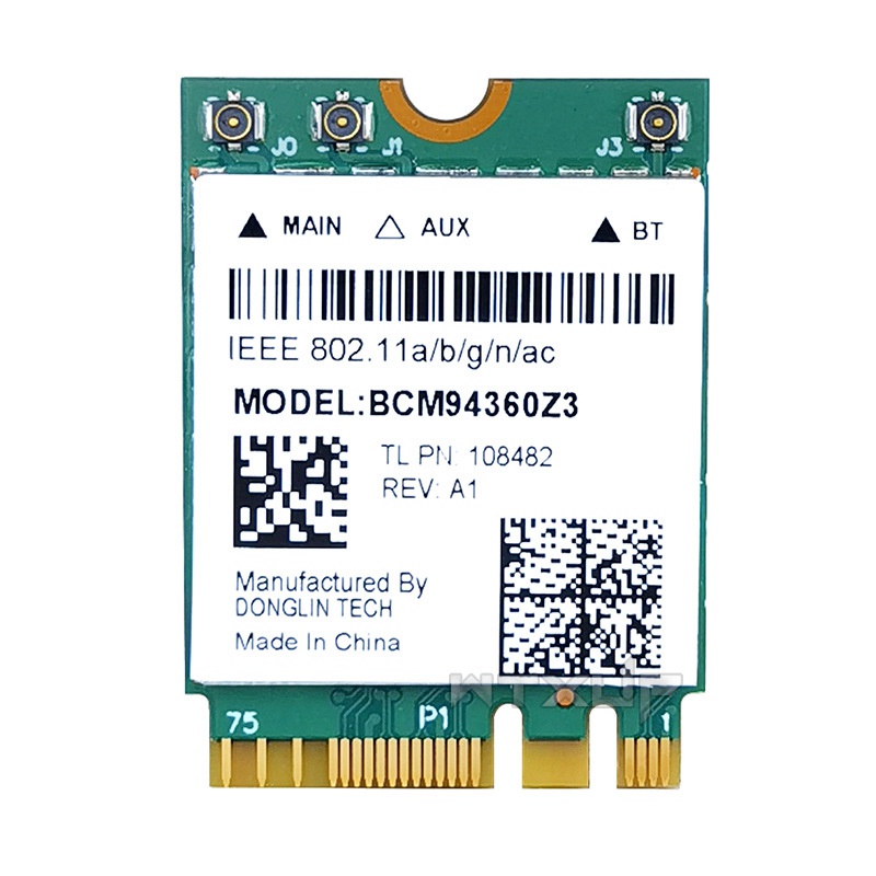 Dual Band 1200Mbps BCM94360NG BCM94360Z3 WiFi Card for MacOS 802.11Ac Bluetooth 4.0 Wireless Adapter Antenna Kit #7
