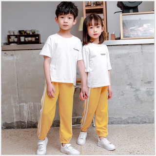 พร้อมส่ง❗Children’s sport pants ลายจุด/แถบข้าง ขาจั้ม✈