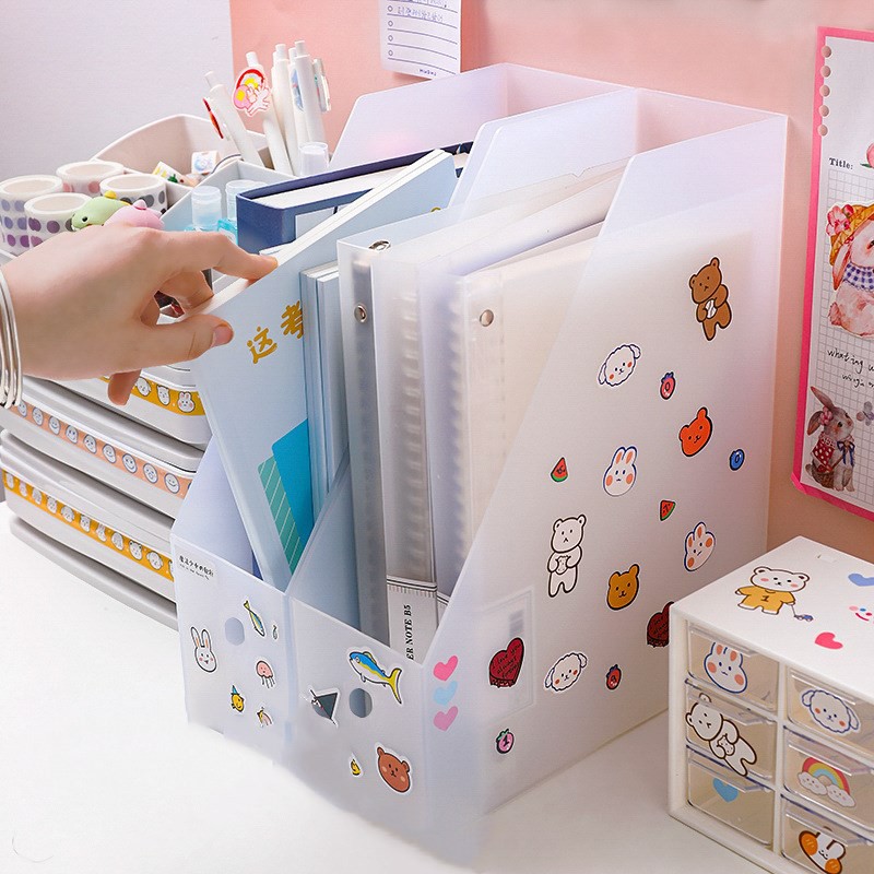 BYENJOYSHOP ปลีก/ส่ง 20006 กล่องใสหนังสื่อบนโต๊ะ รุ่น กล่องหนังสื่อแบบใส