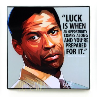 Denzel Washington เดนเซล วอชิงตัน นักแสดง Hollywood หนัง ออสการ์ รูปภาพ​ติดผนัง pop art กรอบรูป แต่งบ้าน ของขวัญ รูปภาพ