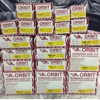 กิ๊ปรัด ORBIT เข็มขัดรัดท่อ เข็มขัดรัดสายยางแท้100% (ยกกล่อง)