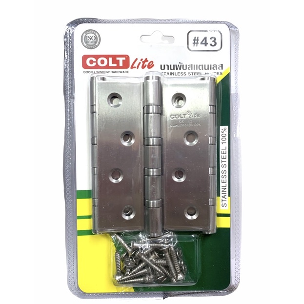 บานพับประตู COLT ขนาด4”x3” สแตนเลส