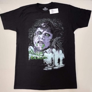 เสื้อยืดคอกลมcrew neckเสื้อภาพยนตร์ The Exorcist ลิขสิทธิ์แท้S-4XL