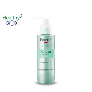 Eucerin Pro Acne Solution Cleansing Gel  400ml. ทำความสะอาดผิวหน้าเพื่อลดปัญหาสิว (V)