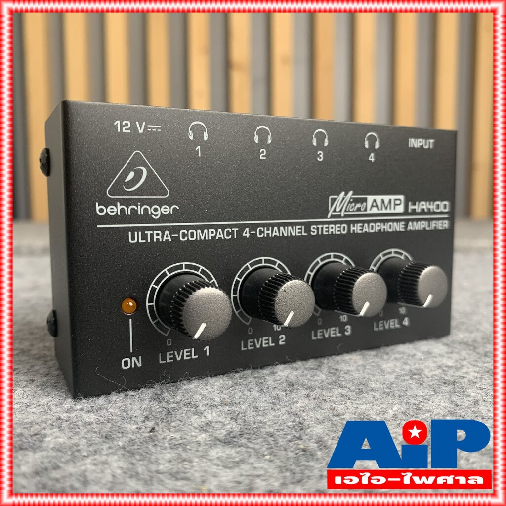 BEHRINGER HA400 HEADPHONE AMP แอมป์ HA-400 HA 400 เครื่องขยายหูฟัง เครื่องแยกหูฟัง แอมป์ขยายหูฟัง เอ