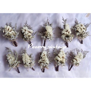 เข็มกลัดดอกไม้แห้ง ชิ้นละ 25 บาท