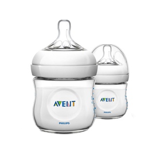 Philips Avent ขวดนมรุ่นเนเชอร์รัลขนาด 4 ออนซ์ จำนวน 2 ขวด SCF690/23