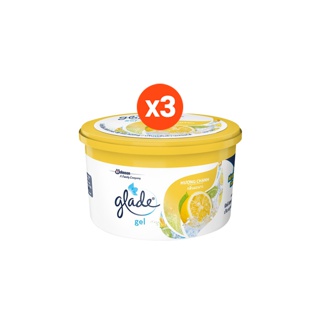 เกลด เจลหอมปรับอากาศ กลิ่นเลมอน 70 กรัม แพ็ค 3 Glade Mini Gel Air Freshener Car Citrus Freshener 70g Pack 3