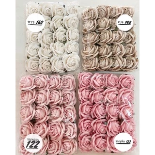 พร้อมส่ง !! ดอกกุหลาบกระดาษสา ดอกกุหลาบจัมโบ้ (แพ็ค5ดอก ,แพ็ค20ดอก)