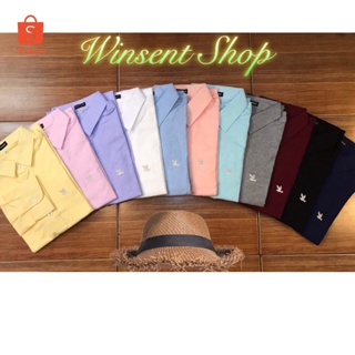 👔เชิ้ตคอปกแขนยาวปักนก🕊ผ้า Oxford ทรงสลิม คัตติ้งเนี๊ยบมากกกก