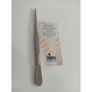 ฟอร์เซป ปากคีบสแตนเลส แบบไม่มีเขี้ยว THUMB DRESSING FORCEP SERRATED STR ยี่ห้อ HILBRO (ฮิลโบร)