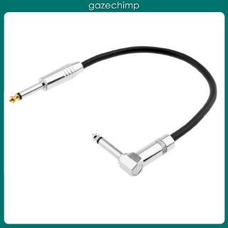 6.35mm Guitar Cable,1/4 Inch TS to 1/4 Inch TS 6.35mm Phono Jack Straight to Right Angle Plug Instrument Wire Cord For Electric Bass Guitar, Amplifier