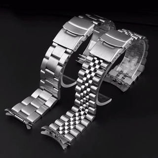 เหมาะสำหรับ Seiko SKX007 สายเหล็กสแตนเลสสายห้าลูกปัดดำน้ำสร้อยข้อมือเหล็ก 20 22mm อุปกรณ์เสริม