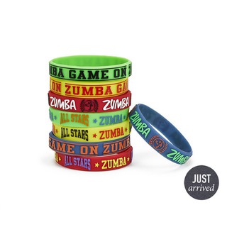 Zumba Game On Rubber Bracelets 8 PK (กำไลข้อมือยางใส่ออกกำลังกายซุมบ้า)