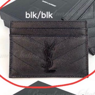 Ysl card holder black