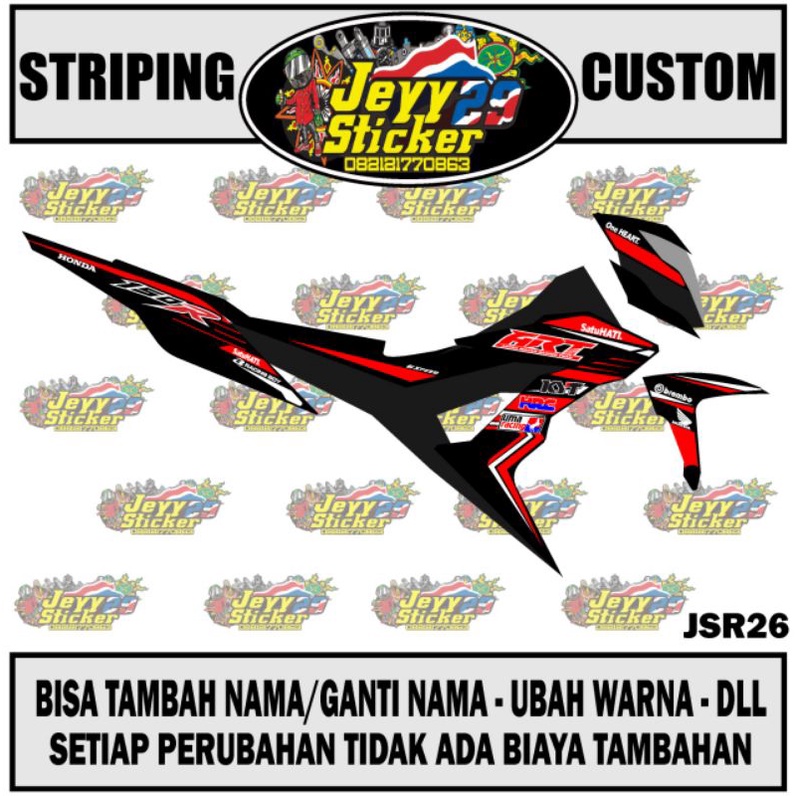 SONIC 150R STRIPING CUSTOM AS YOU LIKE / JSR26