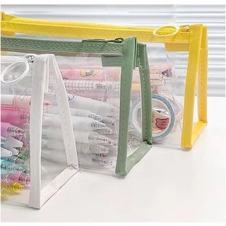 [ CiCNOV40 ลด 20% /ลูกค้าใหม่ 1฿ เท่านั้น!!!]🔥พร้อมส่ง🔥กระเป๋า PVC ใส กระเป๋าเครื่องเขียน ใส่เครื่องสำอางค์