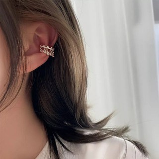 💧 ต่างหูหนีบคริสตัลหยดน้ำ • Crystal Drop Ear cuff