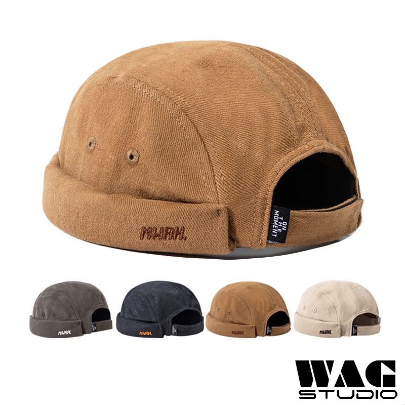 Wag หมวก | พร้อมส่ง หมวกกะลาสี ผ้าฝ้าย ไร้ขอบ 4 แผง Mikihat สําหรับผู้ชาย ผู้หญิง