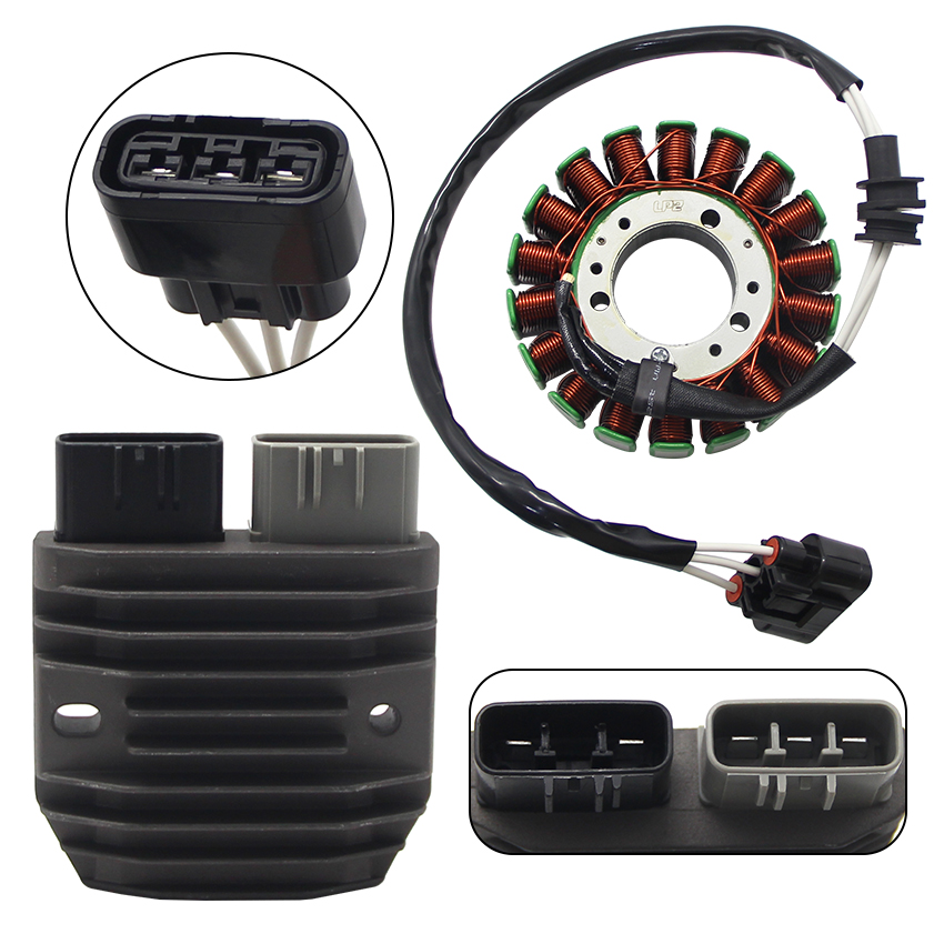 Stator + ตัวควบคุมวงจรเรียงกระแสสําหรับ Yamaha YZF R1 2002-2003 YZF R1S 2003 OEM:5PW-81150-00 5PW-81