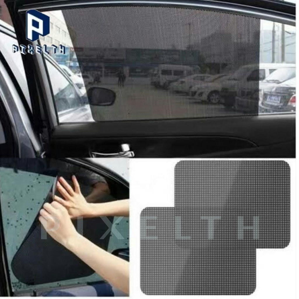 PIXELTH (2 แผ่น) PVC Sunshade แผ่นฟิล์มกันแดด ม่านบังแดด แผ่นกันแดด ลดร้อน กัน UV แบบ สุญญากาศ