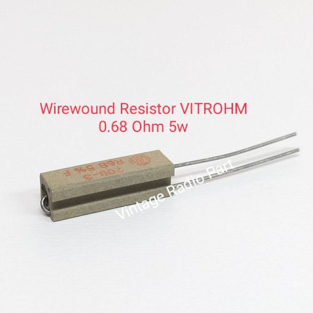 Wirewound Resistor VITROHM 0.68 ohm 5w, 330ohm 9w Rกระเบื้อง(ราคาต่อชิ้น)