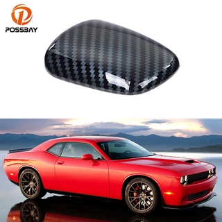 【ขายดี สไตล์】ฝาครอบเกียร์รถยนต์ คาร์บอนไฟเบอร์ สําหรับ Dodge Challenger Charge 2015-2020 1 ชิ้น