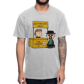 เสื้อยืด พิมพ์ลายการ์ตูน Parody Breaking Bad Better Call Saul แฟชั่นฤดูร้อน สําหรับผู้ชายS-5XL