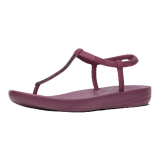FITFLOP IQUSHION รองเท้าแตะแบบรัดส้นผู้หญิง รุ่น R10-744 สี Lingonberry