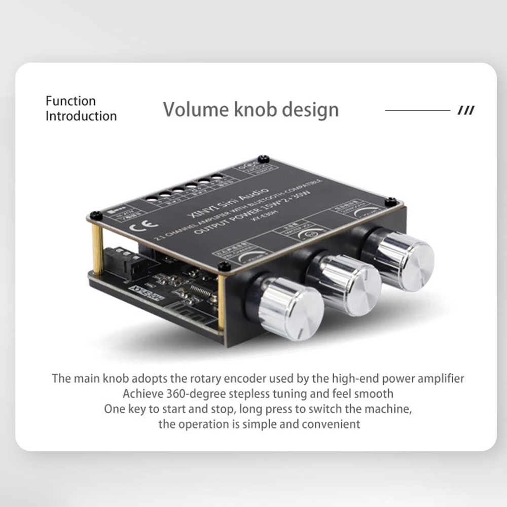 Diymore Xy-E30H 2.1 Channel บอร์ดโมดูลขยายเสียงบลูทูธ 5.1 โทนต่ํา