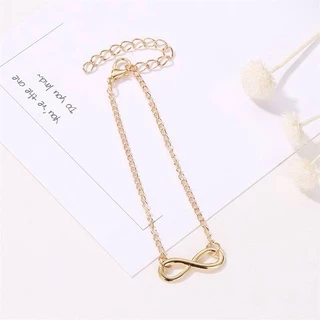 สร้อยข้อมือ Infinity กำไลข้อมือเลขแปด เลข 8 เลขมงคลใส่แล้วเงินเข้าความรักปังเครื่องประดับ กำไลข้อมือ B13