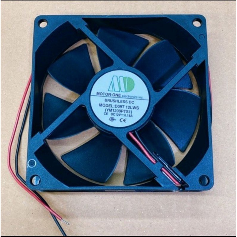 พัดลม ขนาด 3.5”(90mm.) ไฟDC.12V. ยี่ห้อ Motor-one