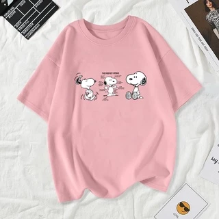 Cosco เสื้อยืดผู้หญิงสาวลายการ์ตูนน่ารัก#8852
