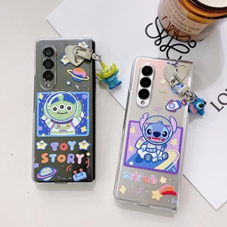 เคสโทรศัพท์มือถือ ลาย Stitch แฟชั่น สําหรับ Samsung Z Fold4 Z Fold3 (เคส+จี้)