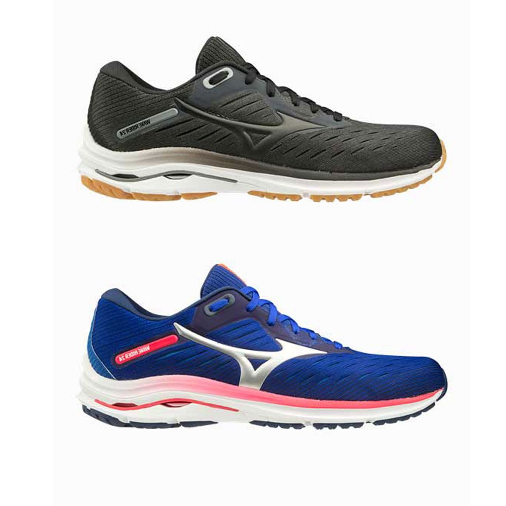 Mizuno Wave Rider 24 Men รองเท้าวิ่งถนนหน้าเท้ากว้างสำหรับเท้าปกติ | Shopee  Thailand