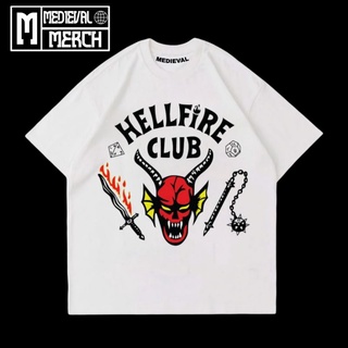 ผ้าฝ้ายแท้เสื้อยืด พิมพ์ลาย Hellfire CLUB | เสื้อยืด ลาย Stranger Things Raglan | ฤดูกาลที่ 4 | สไตล์วินเทจ | ขนาดใหญ่ |